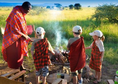 Masai With Kids